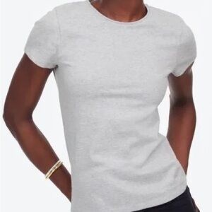 Madewell Essential Slim Fit 100% Cotton Gray Short Sleeve Tee XXS